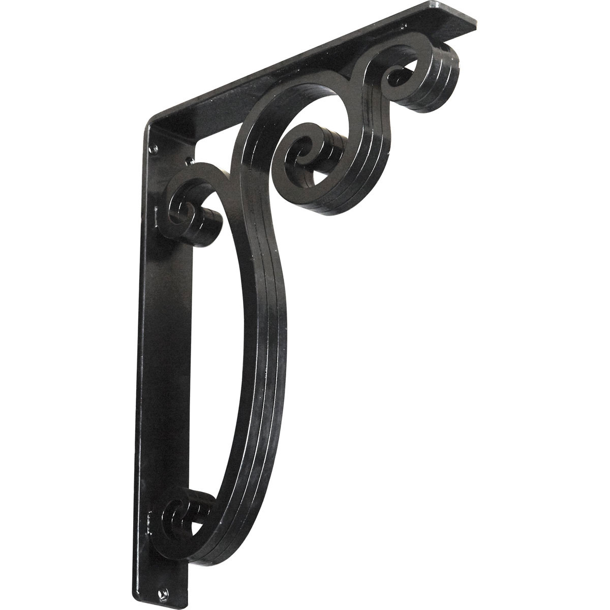 1 1/2"W X 7 1/2"D X 10"H Avery Wrought Iron , (Single Center Brace), Antiqued Pale Gold Furniture > Cabinets & Storage > Ironing Centers Ekena Millwork 2" W x 12" D x 15" H Powder Coated Black