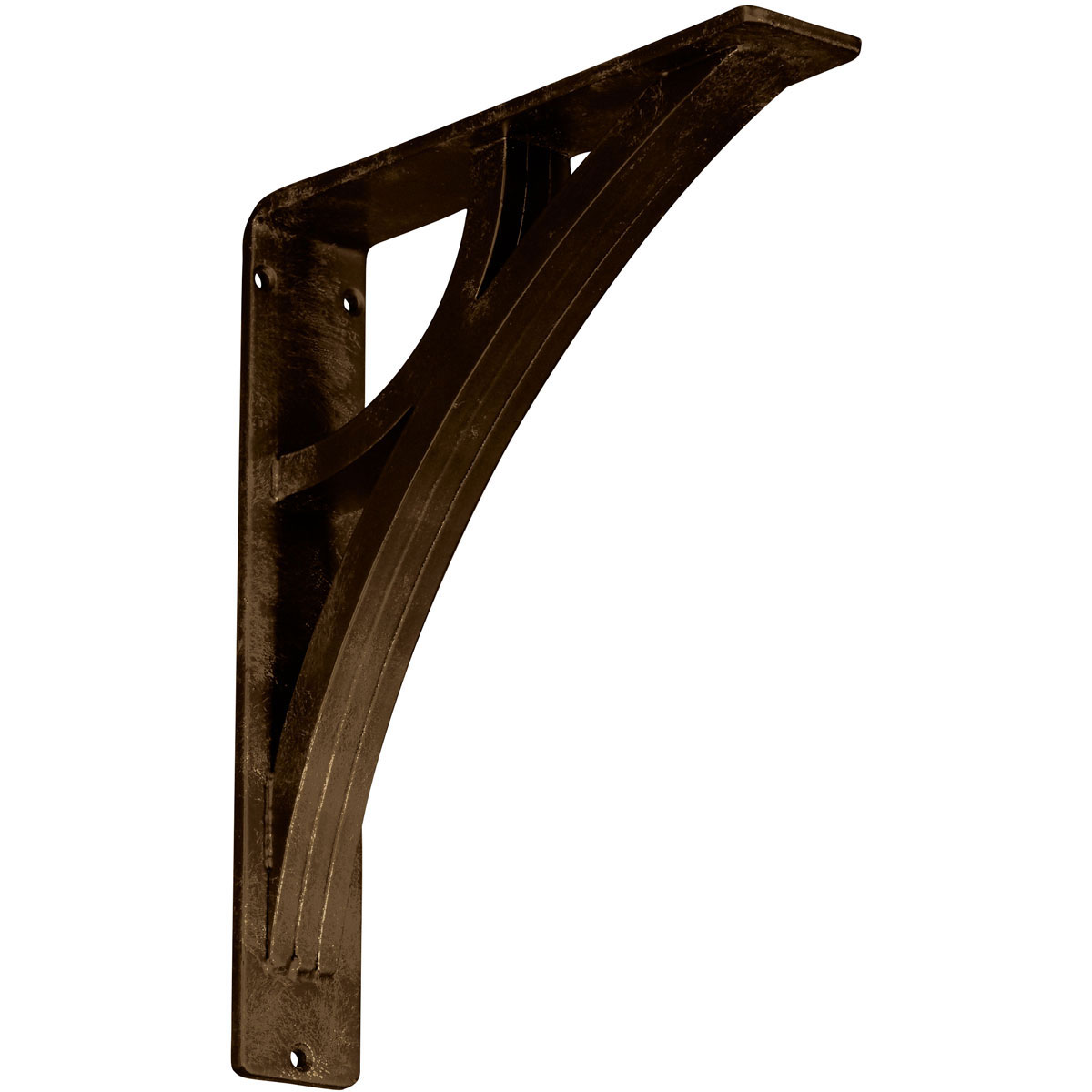 1 1/2"W X 5 1/2"D X 8"H Galveston Wrought Iron , (Single Center Brace), Antiqued Copper Furniture > Cabinets & Storage > Ironing Centers Ekena Millwork 2" W x 10" D x 12" H Antiqued Brass