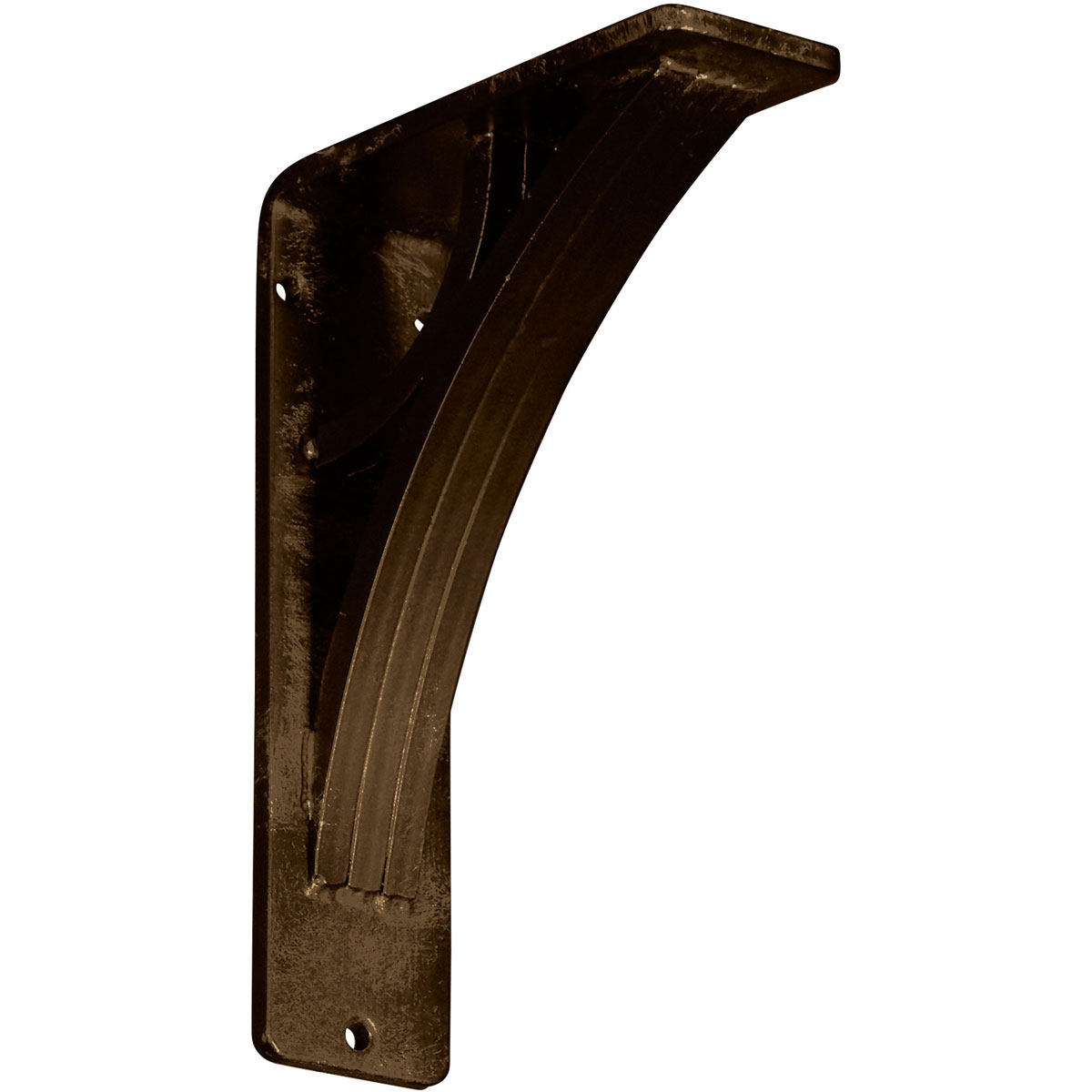 1 1/2"W X 5 1/2"D X 8"H Galveston Wrought Iron , (Single Center Brace), Antiqued Copper Furniture > Cabinets & Storage > Ironing Centers Ekena Millwork 2"W x 5 1/2"D x 8"H Antiqued Brass