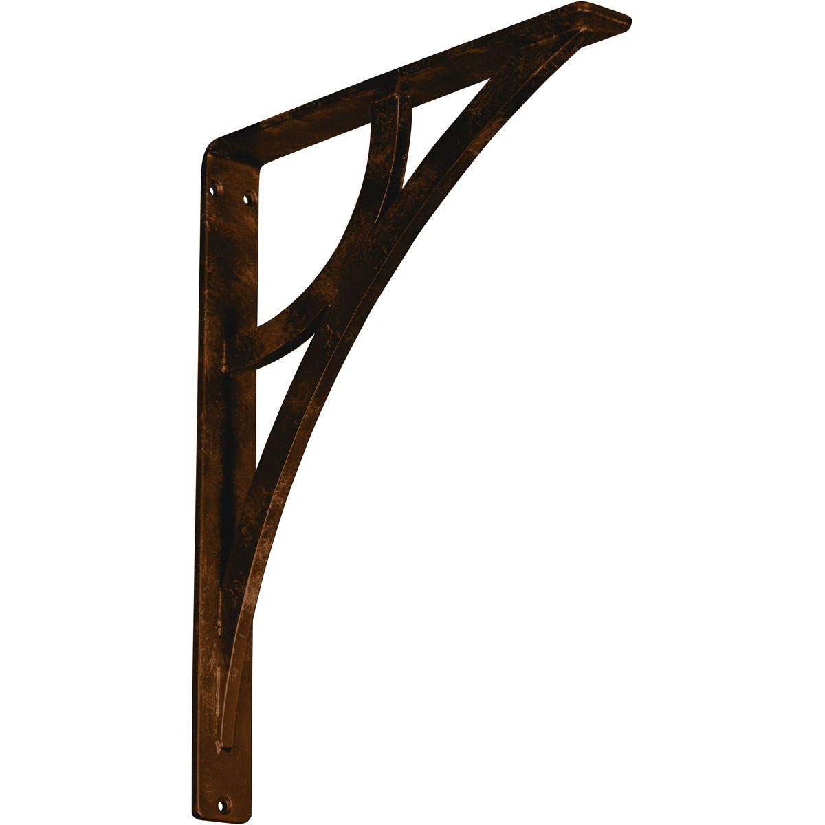 1 1/2"W X 5 1/2"D X 8"H Galveston Wrought Iron , (Single Center Brace), Antiqued Copper Furniture > Cabinets & Storage > Ironing Centers Ekena Millwork 1 1/2"W x 12"D x 15"H Antiqued Bronze