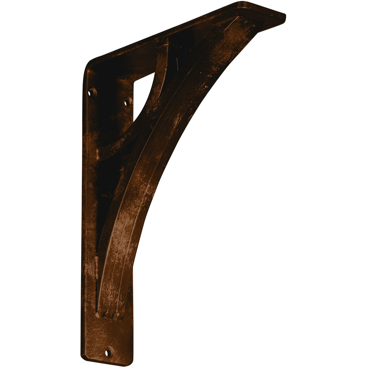 1 1/2"W X 5 1/2"D X 8"H Galveston Wrought Iron , (Single Center Brace), Antiqued Copper