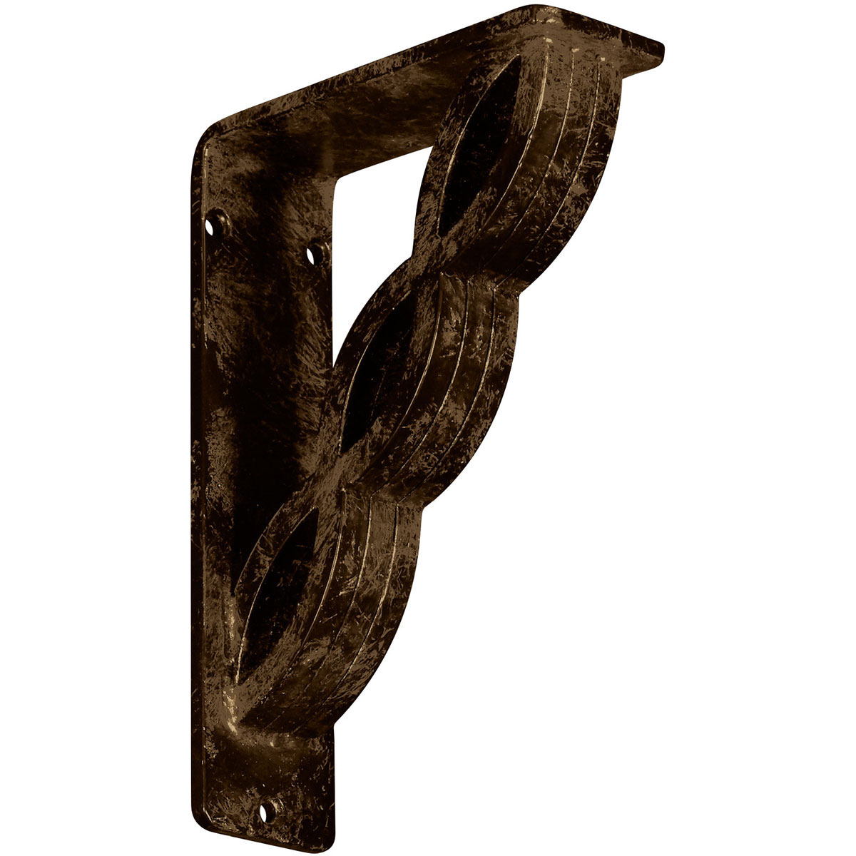 1 1/2"W X 10"D X 12"H Loera Wrought Iron , (Single Center Brace), Antiqued Brass Furniture > Cabinets & Storage > Ironing Centers Ekena Millwork 2"W x 5 1/2"D x 8"H Antiqued Brass