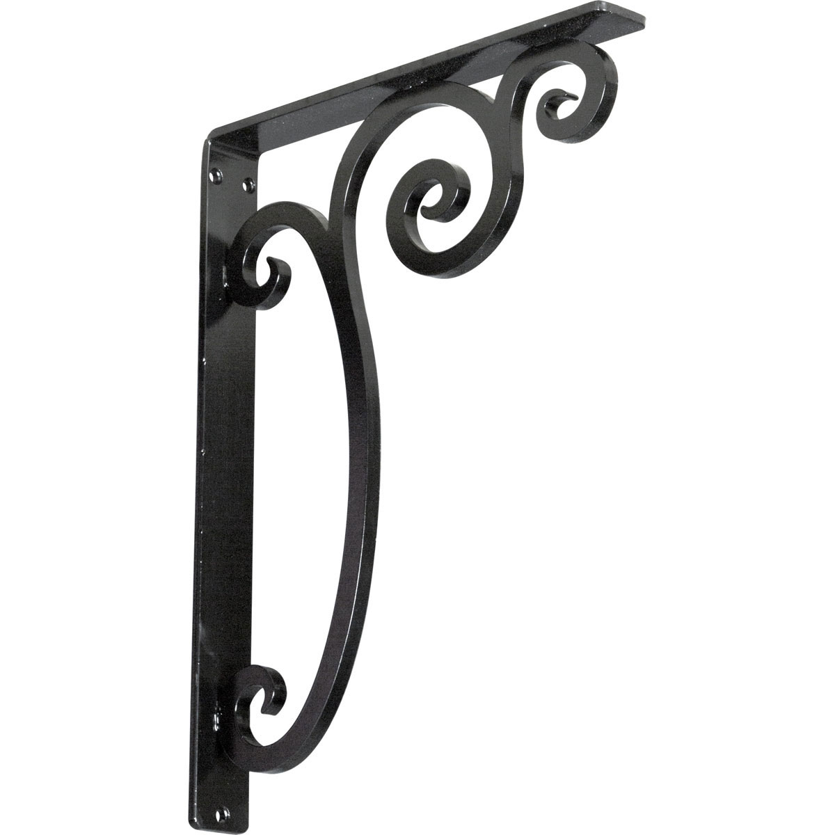 1 1/2"W X 7 1/2"D X 10"H Avery Wrought Iron , (Single Center Brace), Antiqued Bronze Furniture > Cabinets & Storage > Ironing Centers Ekena Millwork 1 1/2"W x 12"D x 15"H Powder Coated Black