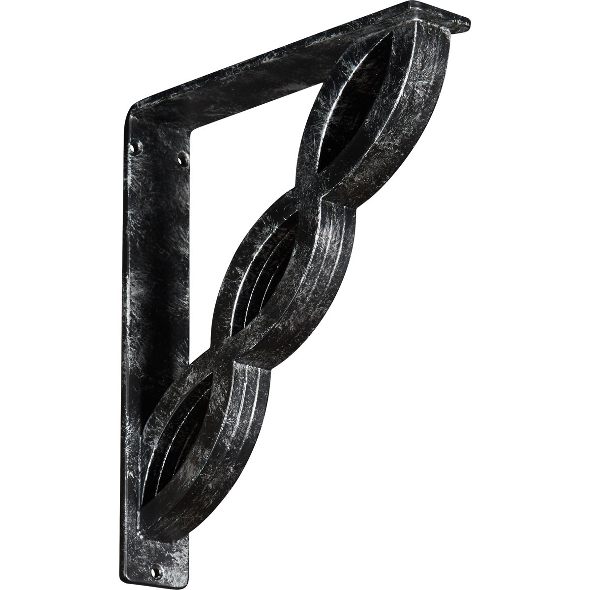 1 1/2"W X 10"D X 12"H Loera Wrought Iron , (Single Center Brace), Antiqued Brass Furniture > Cabinets & Storage > Ironing Centers Ekena Millwork 2" W x 10" D x 12" H Antiqued Silver
