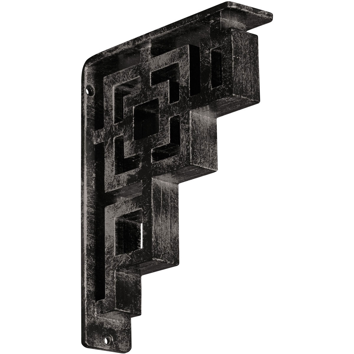 1 1/2"W X 12"D X 15"H Eris Wrought Iron , (Single Center Brace), Antiqued Bronze Furniture > Cabinets & Storage > Ironing Centers Ekena Millwork 2"W x 7 1/2"D x 10"H Antiqued Warm Silver