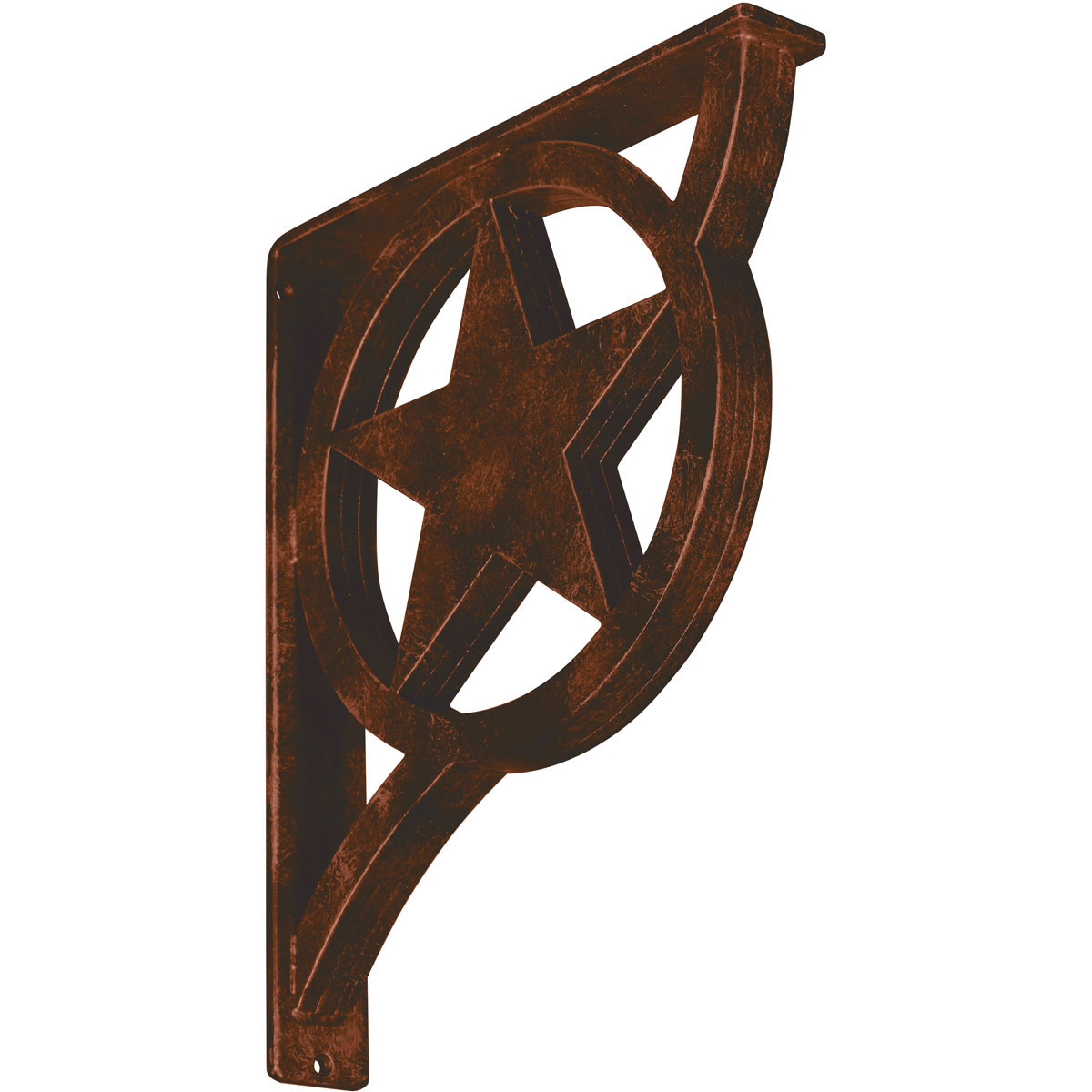 1 1/2"W X 7 1/2"D X 10"H Austin Wrought Iron , (Single Center Brace), Antiqued Pale Gold Furniture > Cabinets & Storage > Ironing Centers Ekena Millwork 2" W x 12" D x 15" H Antiqued Copper