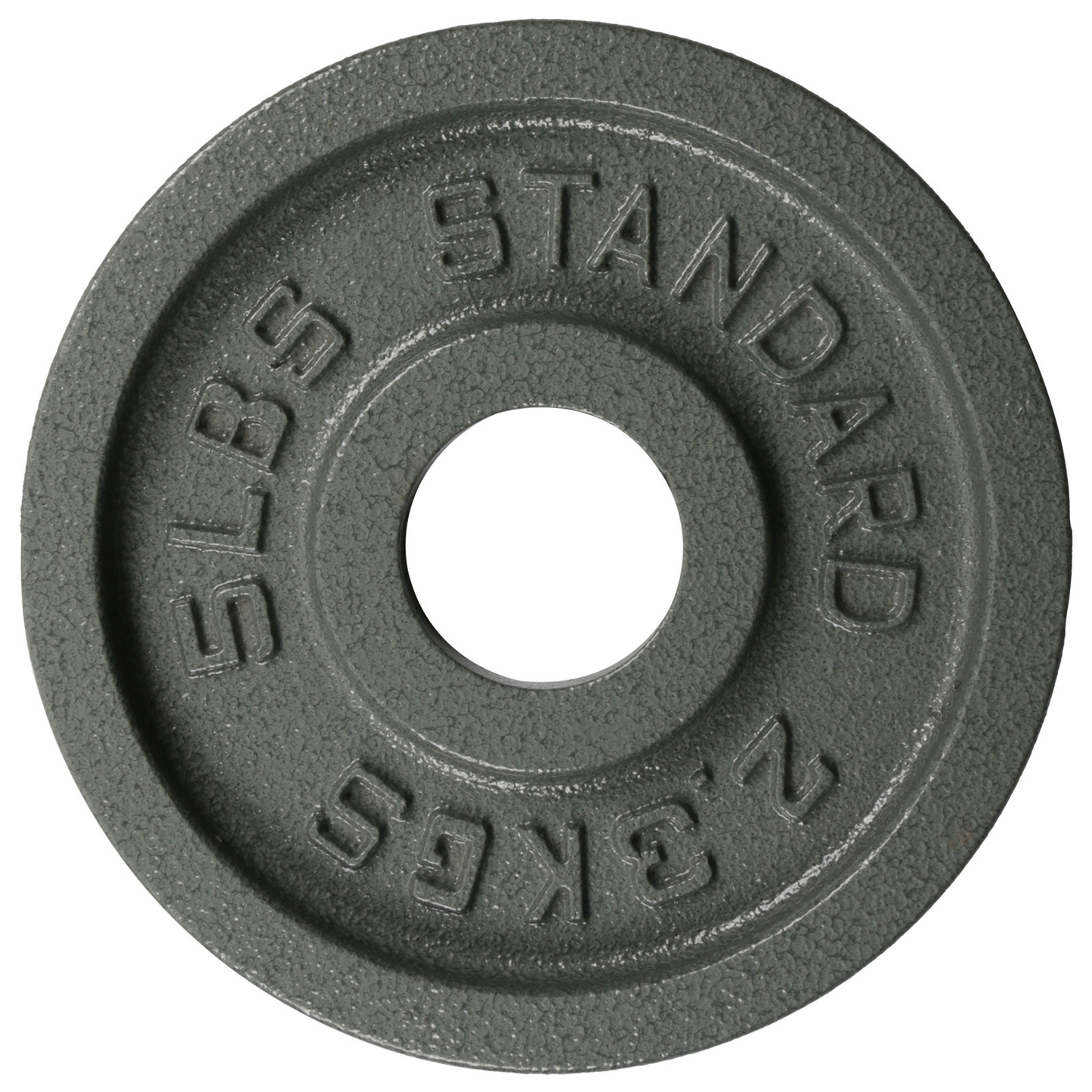 Tking Fashion Standard Cast Iron Weight Plate Set 2-Inch Center Hole for Adjustable Dumbbell, Standard Barbell - Sold in Pair - 5LB