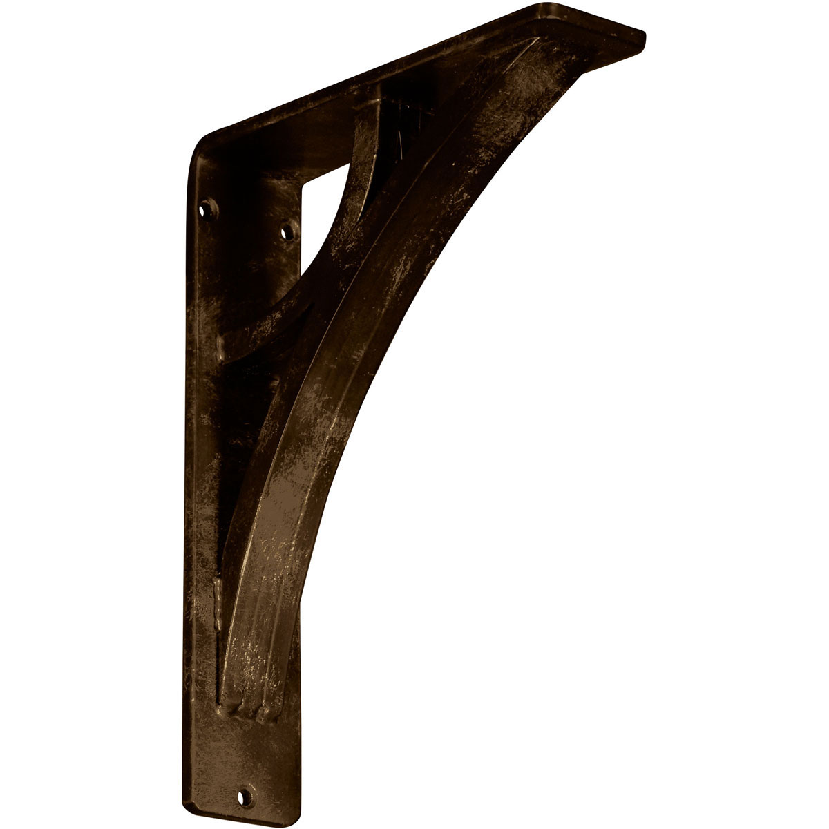1 1/2"W X 5 1/2"D X 8"H Galveston Wrought Iron , (Single Center Brace), Antiqued Copper