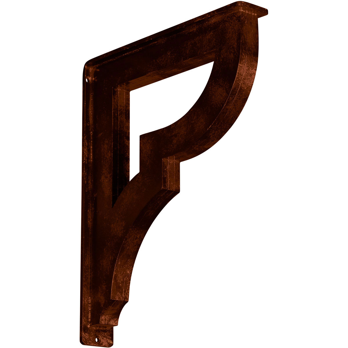 2"W X 12"D X 15"H Bradford Wrought Iron , (Triple Center Brace), Antiqued Bronze Furniture > Cabinets & Storage > Ironing Centers Ekena Millwork 2" W x 12" D x 15" H Antiqued Copper