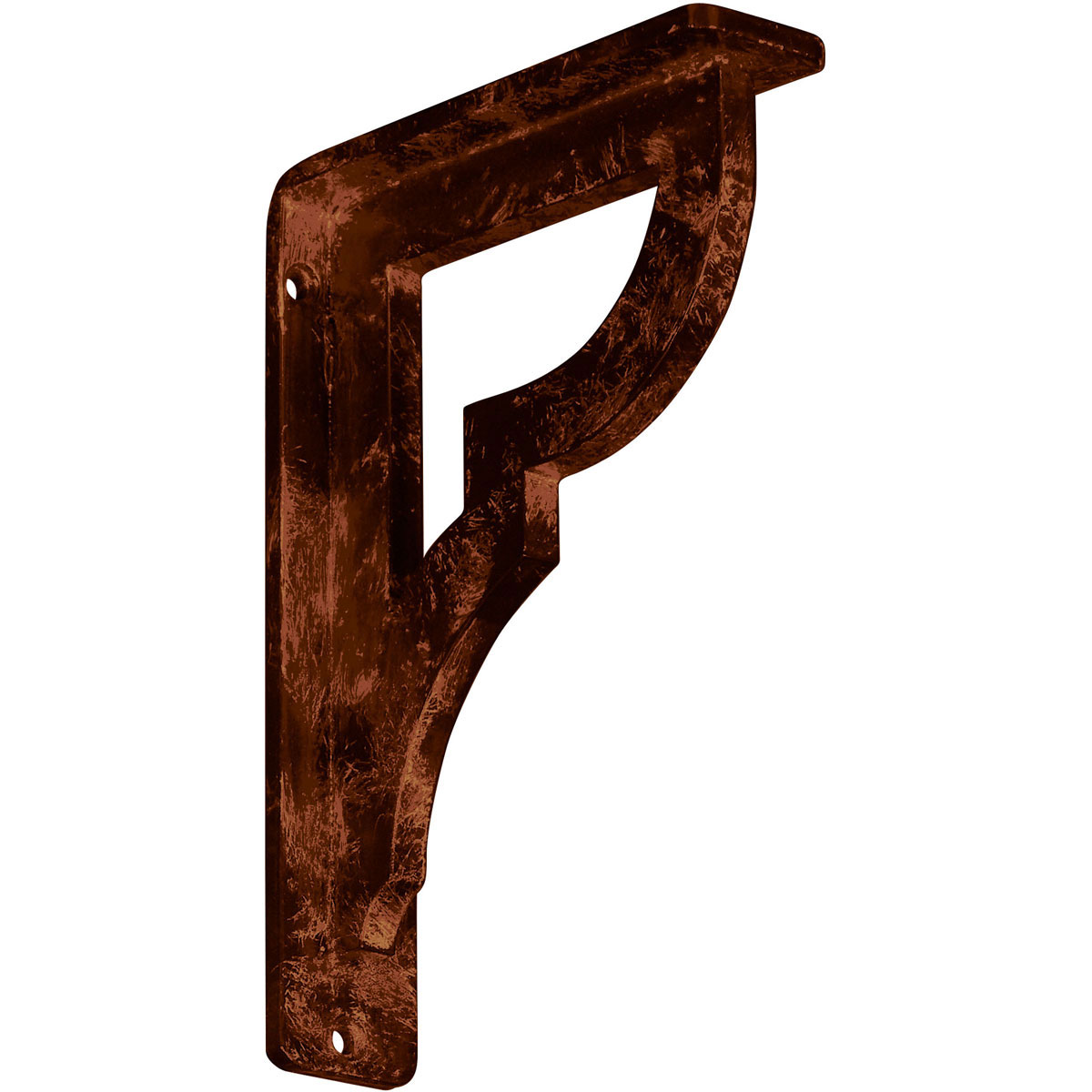 2"W X 12"D X 15"H Bradford Wrought Iron , (Triple Center Brace), Antiqued Bronze Furniture > Cabinets & Storage > Ironing Centers Ekena Millwork 1 1/2"W x 5 1/2"D x 8"H Antiqued Copper