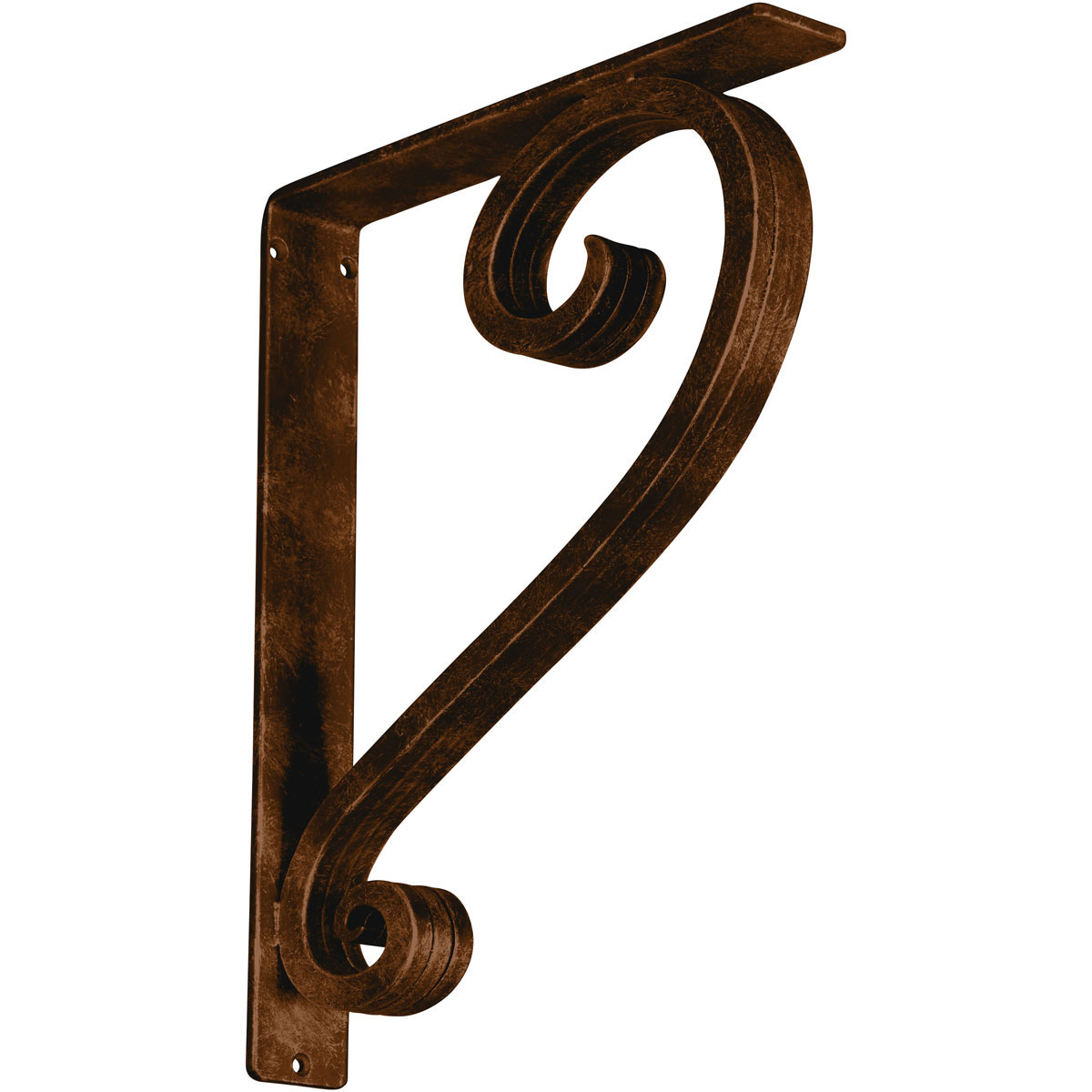1 1/2"W X 10"D X 12"H Edwards Wrought Iron , (Single Center Brace), Antiqued Brass Furniture > Cabinets & Storage > Ironing Centers Ekena Millwork 2" W x 12" D x 15" H Antiqued Bronze