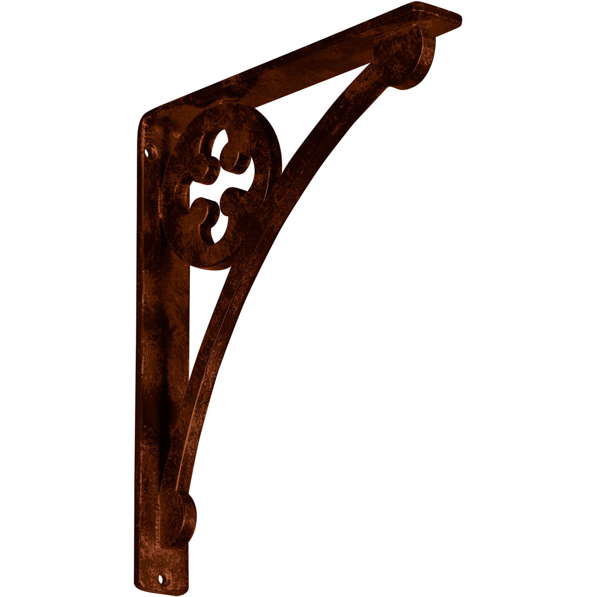 1 1/2"W X 12"D X 15"H Crawley Wrought Iron , (Single Center Brace), Antiqued Copper Furniture > Cabinets & Storage > Ironing Centers Ekena Millwork 1 1/2"W x 10"D x 12"H Antiqued Copper
