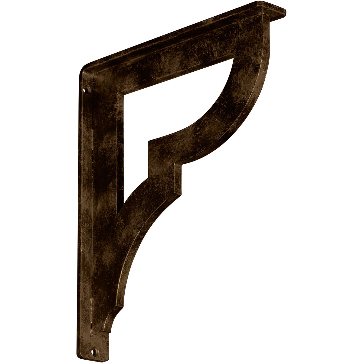 2"W X 12"D X 15"H Bradford Wrought Iron , (Triple Center Brace), Antiqued Bronze Furniture > Cabinets & Storage > Ironing Centers Ekena Millwork 1 1/2"W x 10"D x 12"H Antiqued Brass