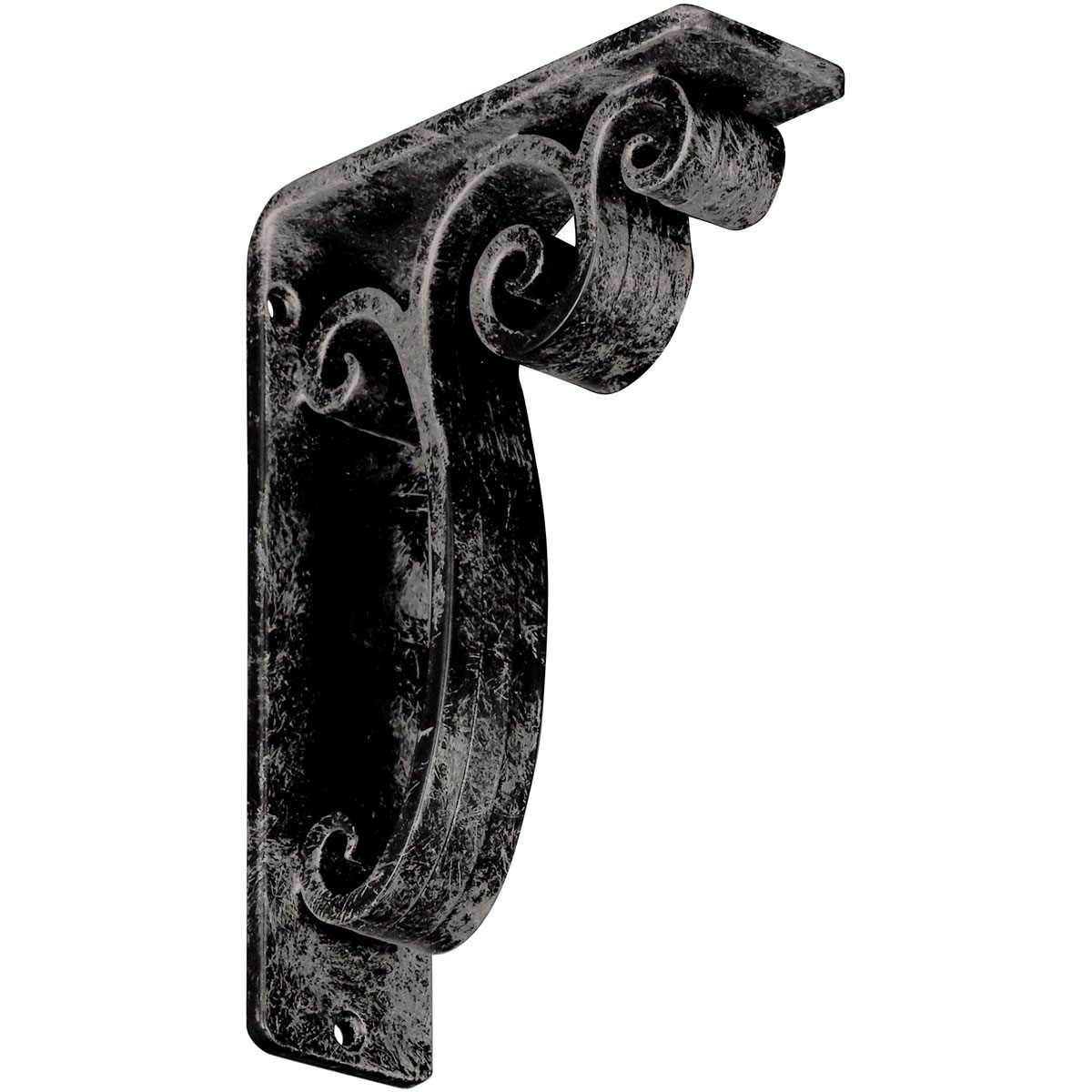 1 1/2"W X 7 1/2"D X 10"H Avery Wrought Iron , (Single Center Brace), Antiqued Pale Gold Furniture > Cabinets & Storage > Ironing Centers Ekena Millwork 2"W x 5 1/2"D x 8"H Antiqued Warm Silver