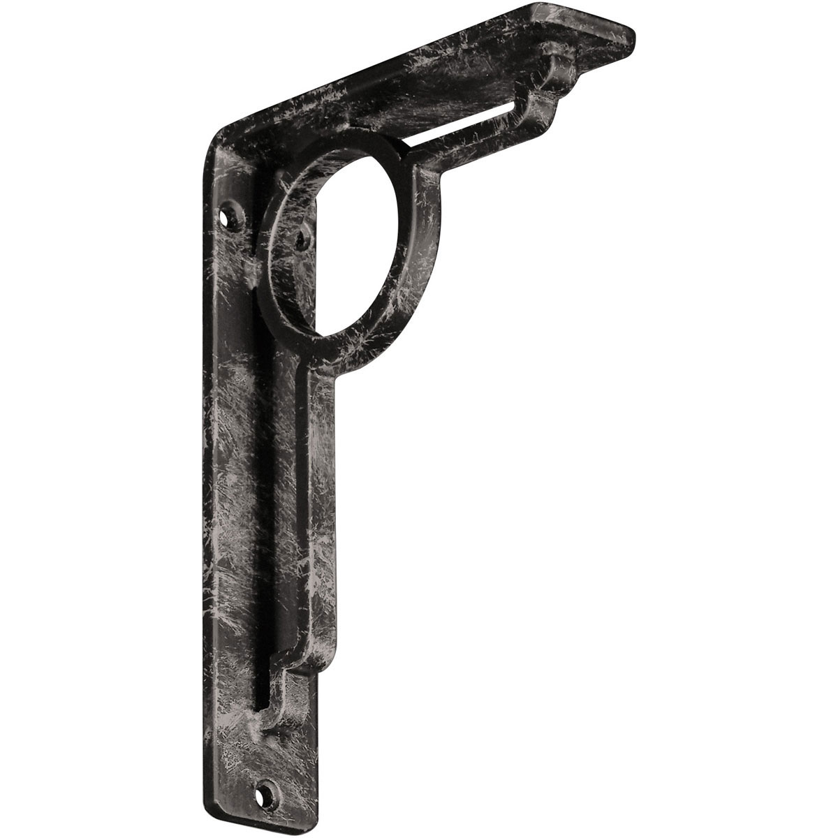 1 1/2"W X 7 1/2"D X 10"H Maria Wrought Iron , (Single Center Brace), Antiqued Brass Furniture > Cabinets & Storage > Ironing Centers Ekena Millwork 1 1/2"W x 5 1/2"D x 8"H Antiqued Warm Silver