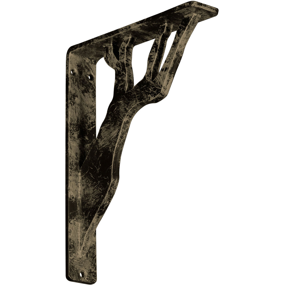 2"W X 12"D X 15"H Damon Wrought Iron , (Triple Center Brace), Antiqued Brass Furniture > Cabinets & Storage > Ironing Centers Ekena Millwork 1 1/2"W x 7 1/2"D x 10"H Antiqued Pale Gold