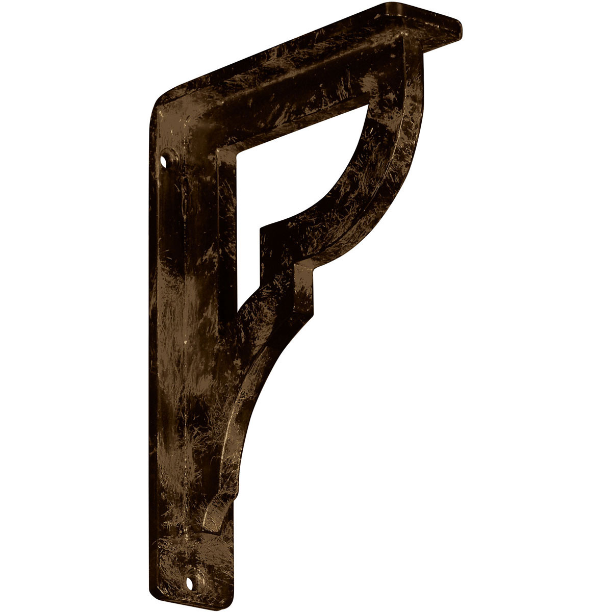 2"W X 12"D X 15"H Bradford Wrought Iron , (Triple Center Brace), Antiqued Bronze Furniture > Cabinets & Storage > Ironing Centers Ekena Millwork 1 1/2"W x 5 1/2"D x 8"H Antiqued Brass