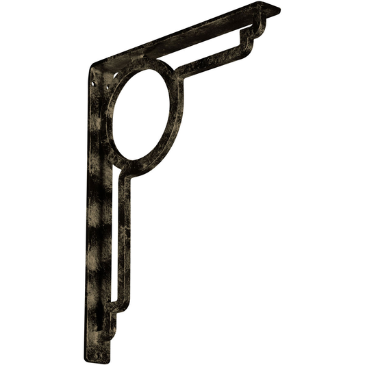 1 1/2"W X 12"D X 15"H Maria Wrought Iron , (Single Center Brace), Antiqued Pale Gold Furniture > Cabinets & Storage > Ironing Centers Ekena Millwork 1 1/2"W x 12"D x 15"H Antiqued Pale Gold