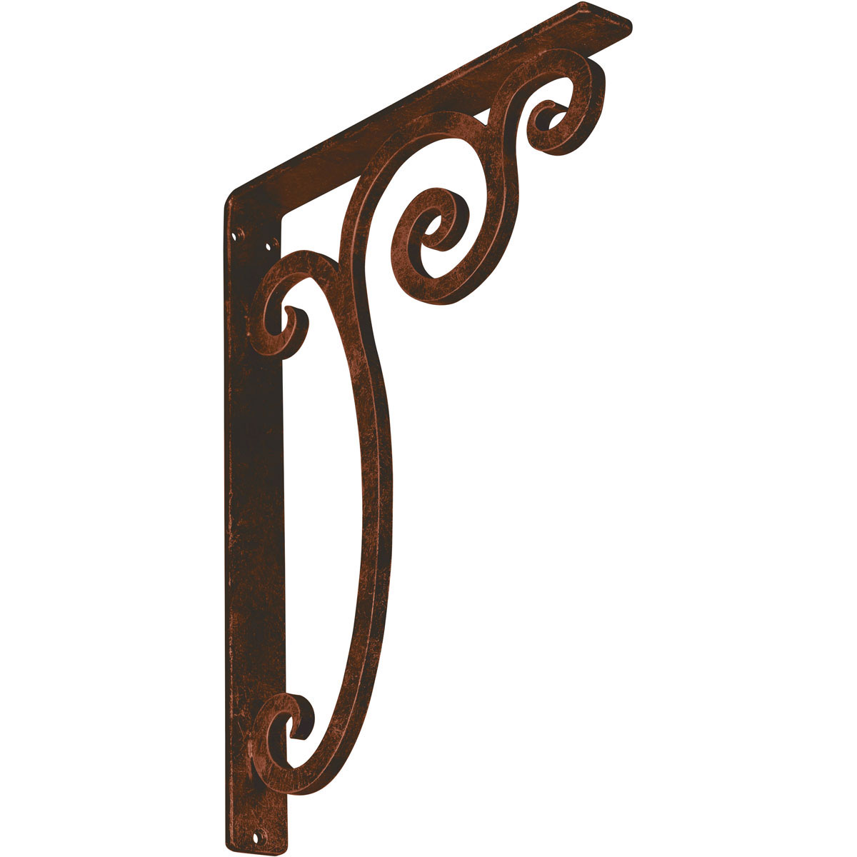 1 1/2"W X 7 1/2"D X 10"H Avery Wrought Iron , (Single Center Brace), Antiqued Pale Gold Furniture > Cabinets & Storage > Ironing Centers Ekena Millwork 1 1/2"W x 12"D x 15"H Antiqued Copper