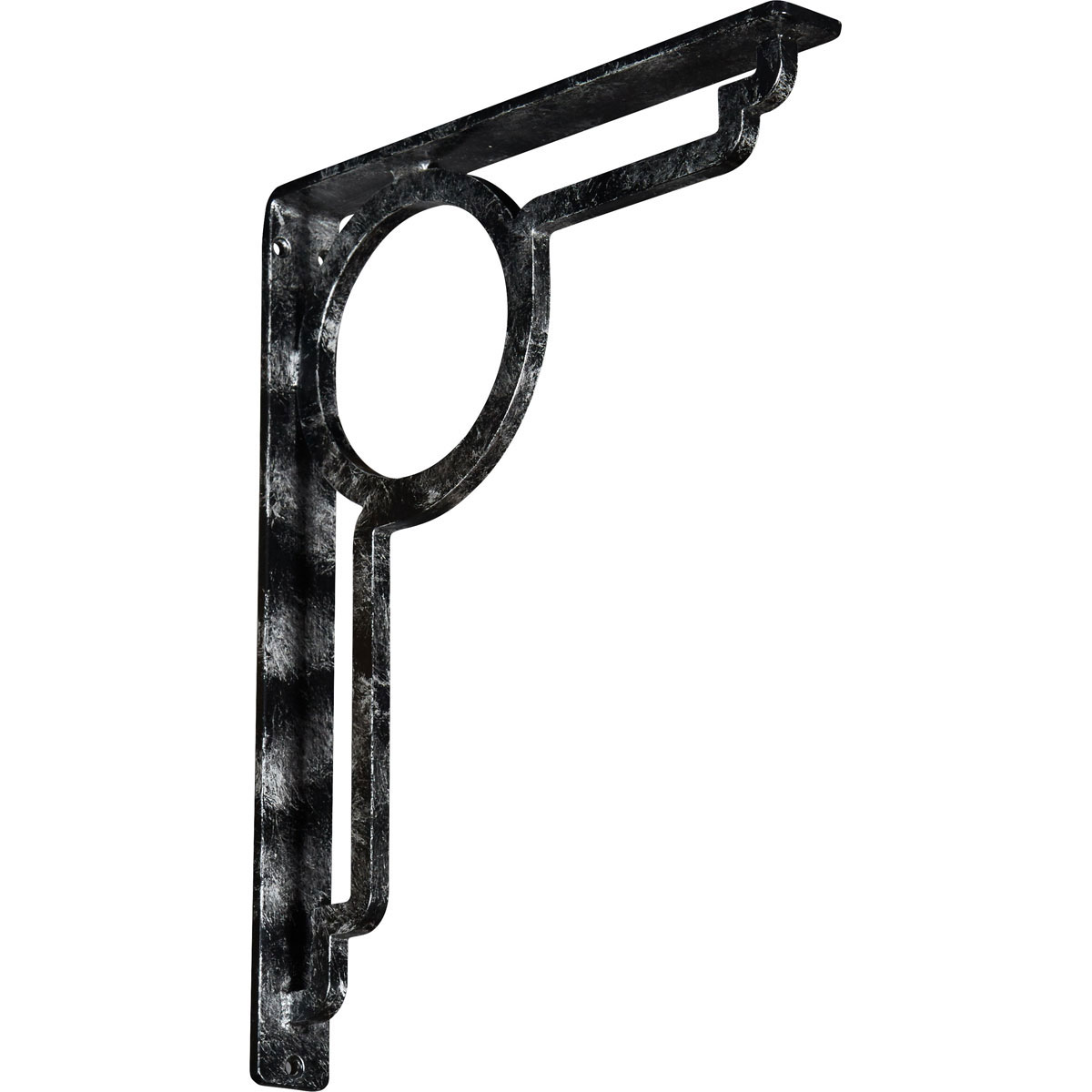 1 1/2"W X 12"D X 15"H Maria Wrought Iron , (Single Center Brace), Antiqued Pale Gold Furniture > Cabinets & Storage > Ironing Centers Ekena Millwork 1 1/2"W x 12"D x 15"H Silver