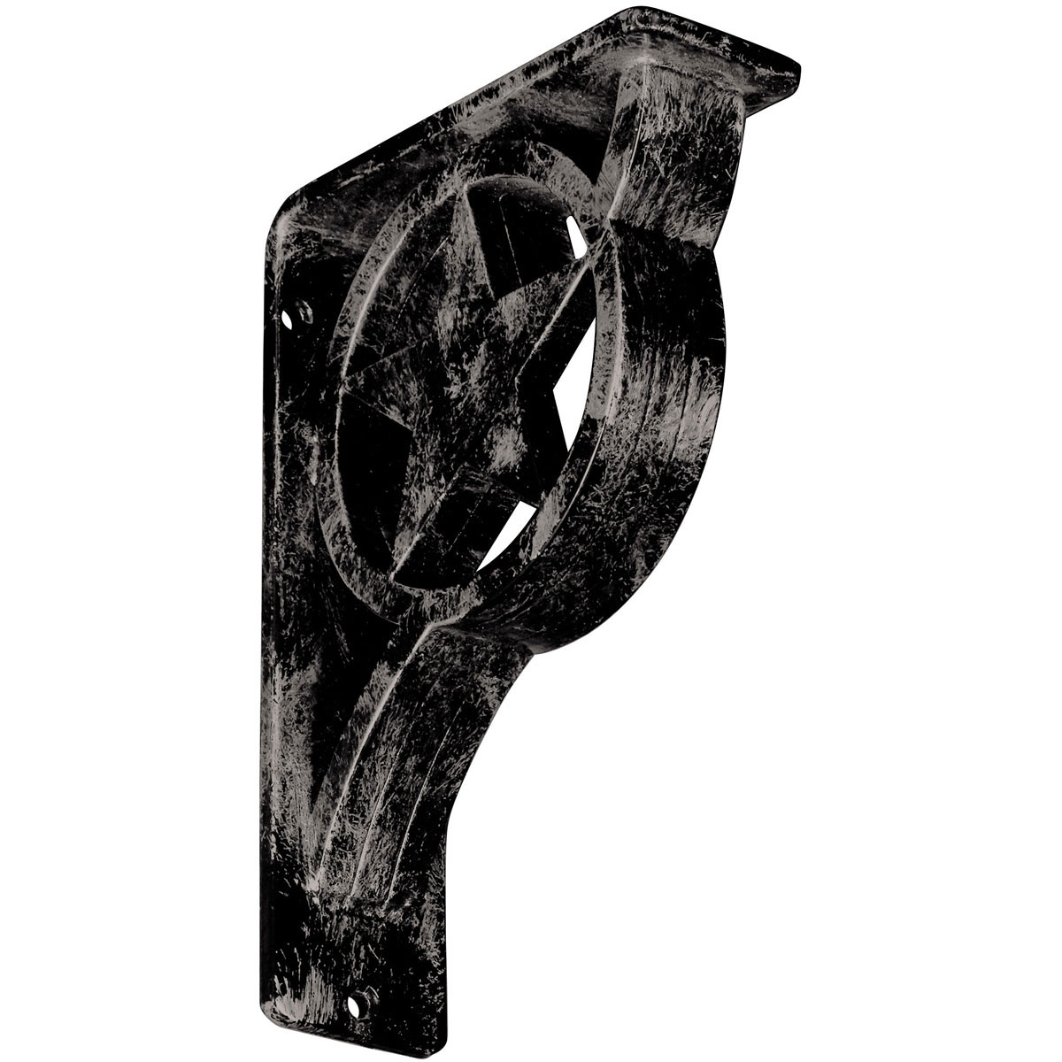 2"W X 5 1/2"D X 8"H Austin Wrought Iron , (Triple Center Brace), Antiqued Copper Furniture > Cabinets & Storage > Ironing Centers Ekena Millwork 2"W x 5 1/2"D x 8"H Antiqued Warm Silver