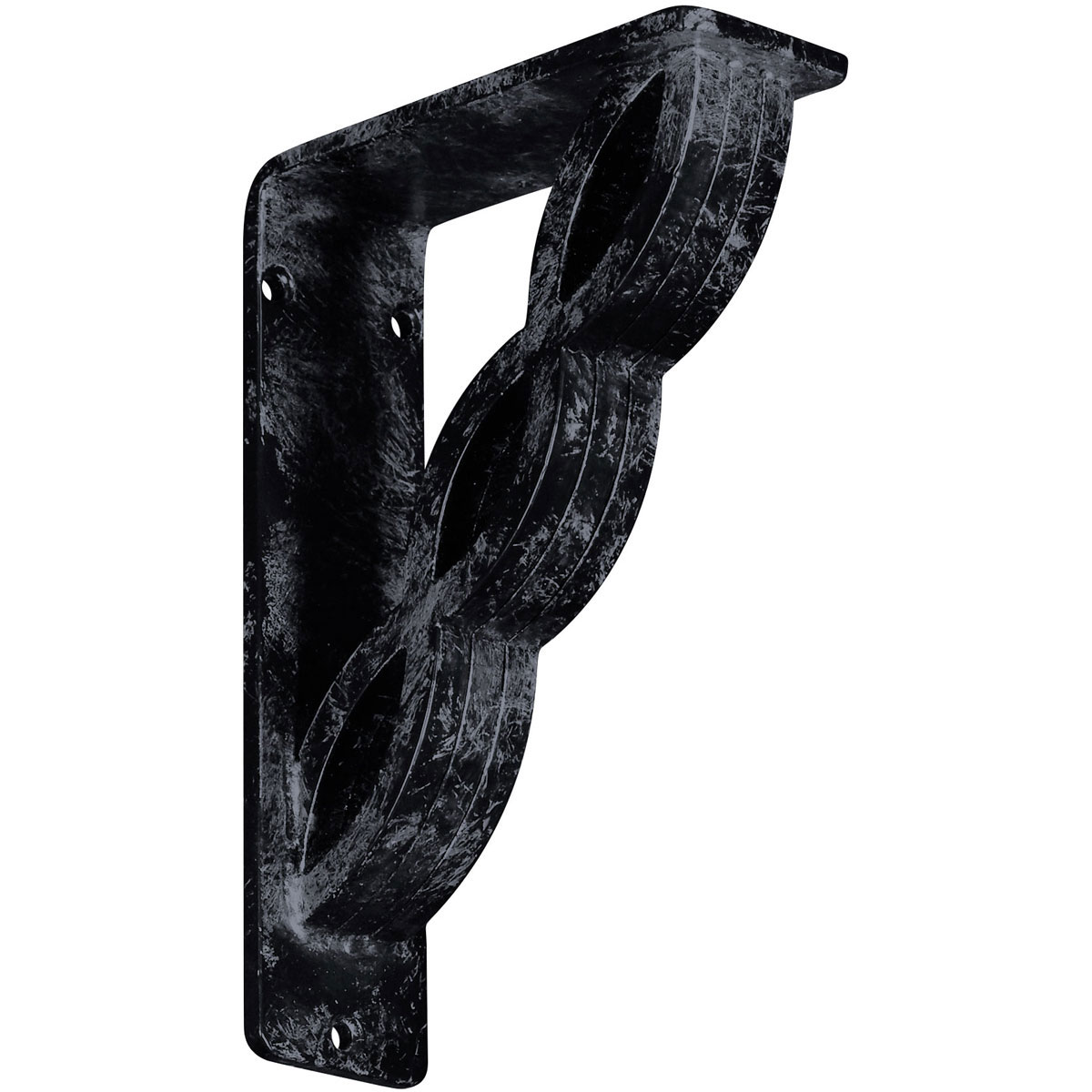 2"W X 5 1/2"D X 8"H Loera Wrought Iron , (Triple Center Brace), Antiqued Bronze Furniture > Cabinets & Storage > Ironing Centers Ekena Millwork 2"W x 5 1/2"D x 8"H Antiqued Pewter