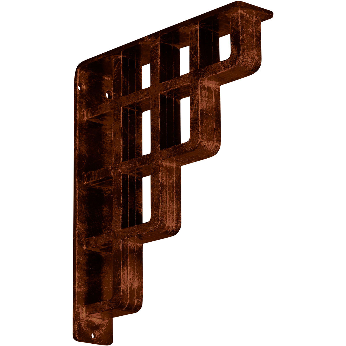 1 1/2"W X 12"D X 15"H Diane Wrought Iron , (Single Center Brace), Antiqued Copper Furniture > Cabinets & Storage > Ironing Centers Ekena Millwork 2" W x 10" D x 12" H Antiqued Copper