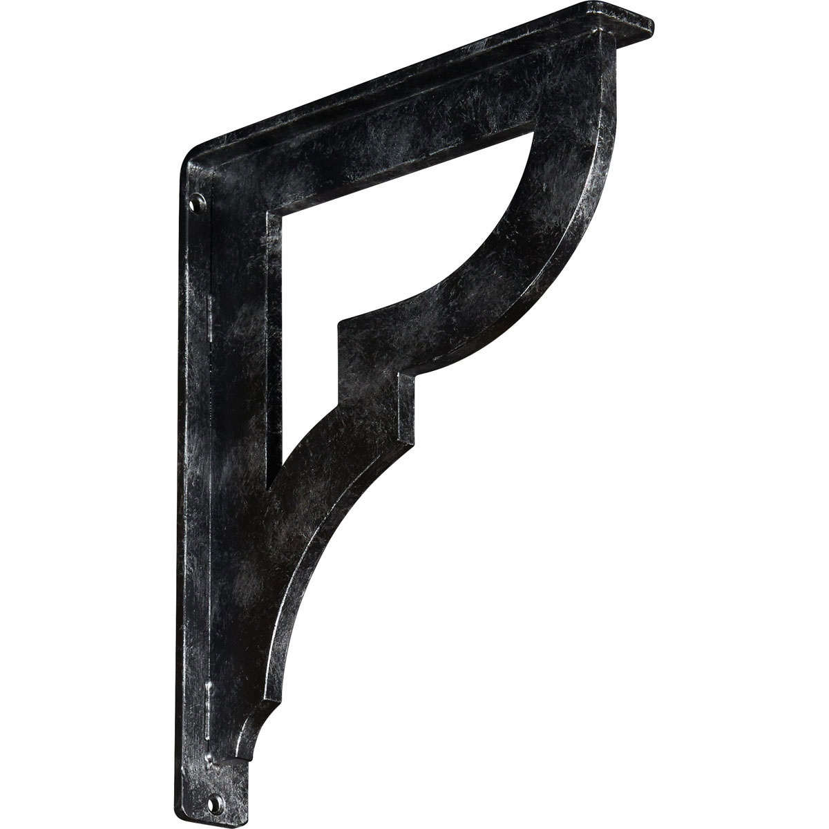 2"W X 12"D X 15"H Bradford Wrought Iron , (Triple Center Brace), Antiqued Bronze Furniture > Cabinets & Storage > Ironing Centers Ekena Millwork 1 1/2"W x 10"D x 12"H Antiqued Silver