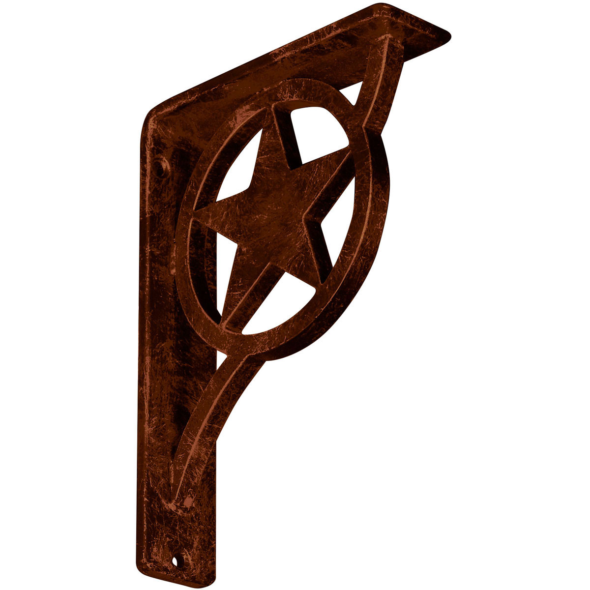 1 1/2"W X 7 1/2"D X 10"H Austin Wrought Iron , (Single Center Brace), Antiqued Pale Gold Furniture > Cabinets & Storage > Ironing Centers Ekena Millwork 1 1/2"W x 5 1/2"D x 8"H Antiqued Copper