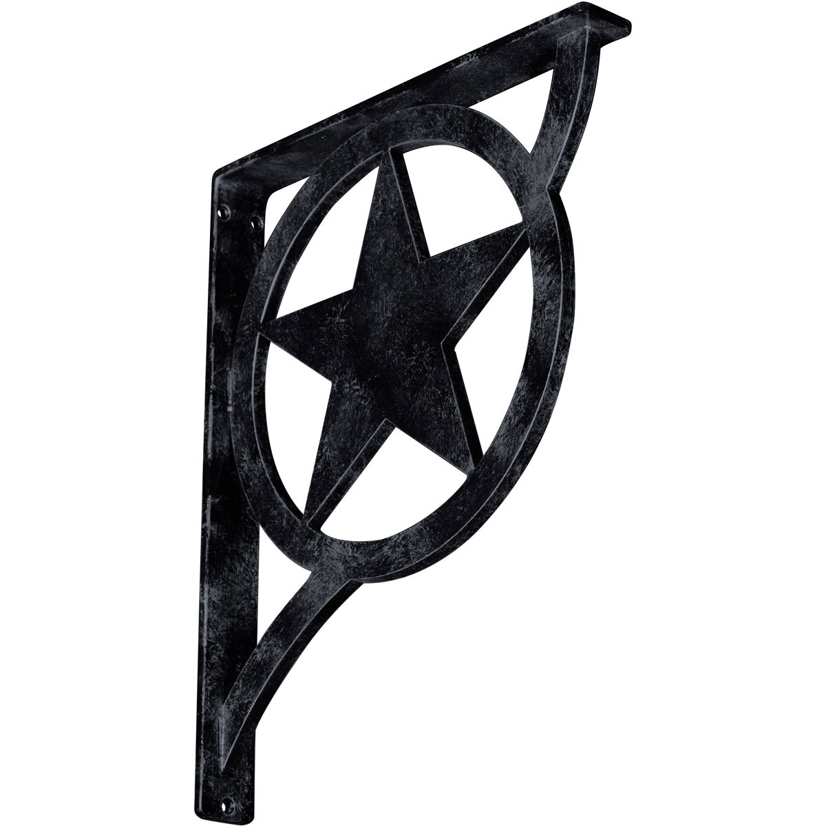 1 1/2"W X 7 1/2"D X 10"H Austin Wrought Iron , (Single Center Brace), Antiqued Pale Gold Furniture > Cabinets & Storage > Ironing Centers Ekena Millwork 1 1/2"W x 12"D x 15"H Antiqued Pewter