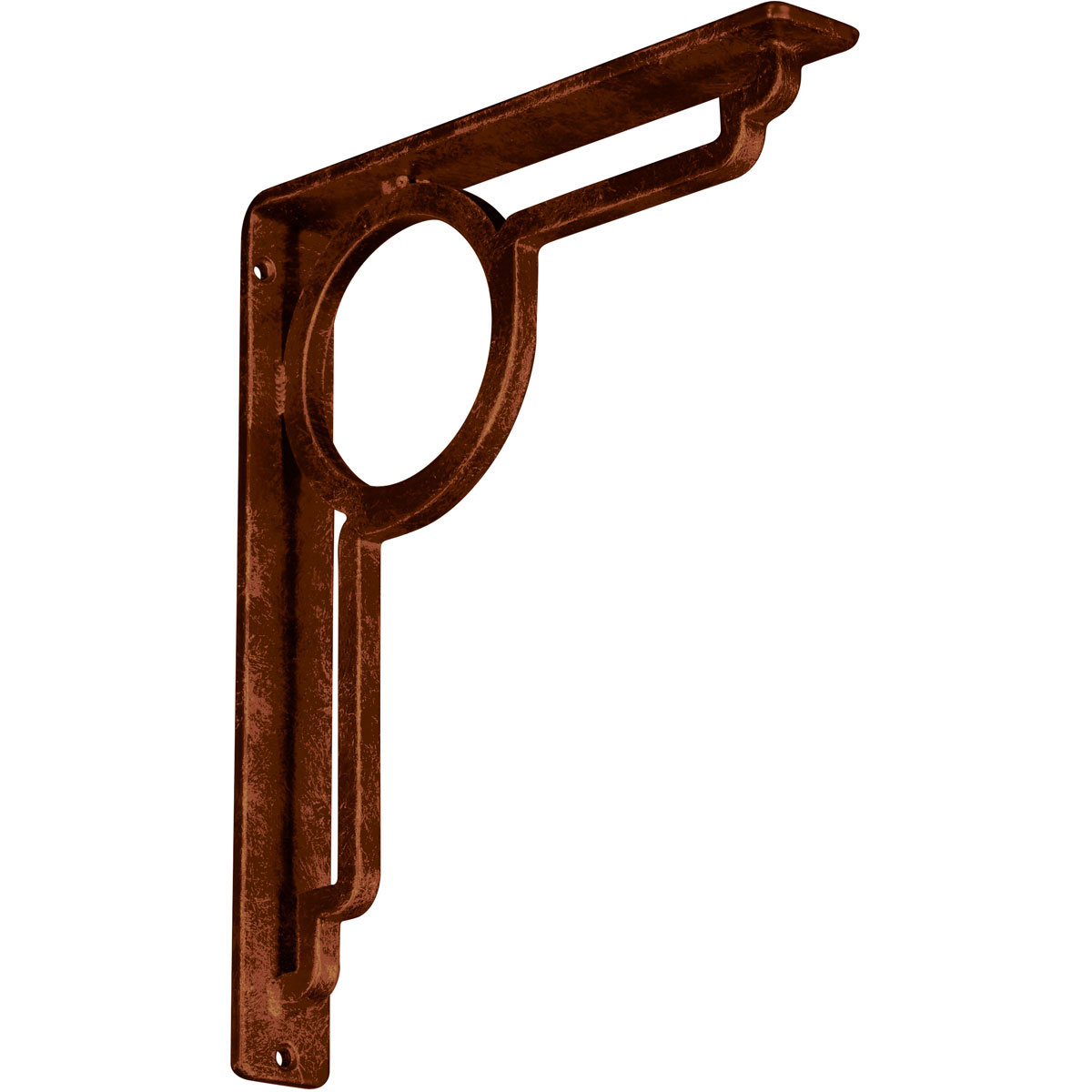 1 1/2"W X 12"D X 15"H Maria Wrought Iron , (Single Center Brace), Antiqued Pale Gold Furniture > Cabinets & Storage > Ironing Centers Ekena Millwork 1 1/2"W x 10"D x 12"H Antiqued Copper