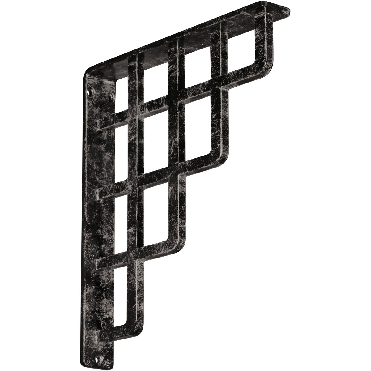 1 1/2"W X 12"D X 15"H Diane Wrought Iron , (Single Center Brace), Antiqued Copper Furniture > Cabinets & Storage > Ironing Centers Ekena Millwork 1 1/2"W x 10"D x 12"H Antiqued Warm Silver
