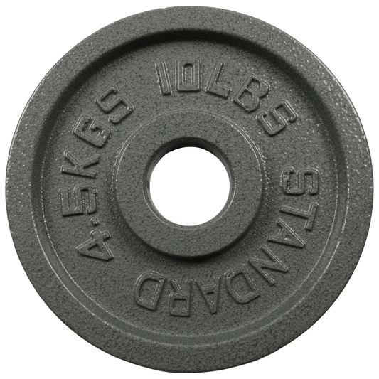 Tking Fashion Standard Cast Iron Weight Plate Set 2-Inch Center Hole for Adjustable Dumbbell, Standard Barbell - Perfect for Strength Training Plates Exercise Balance (1 Pair Total 20LB)