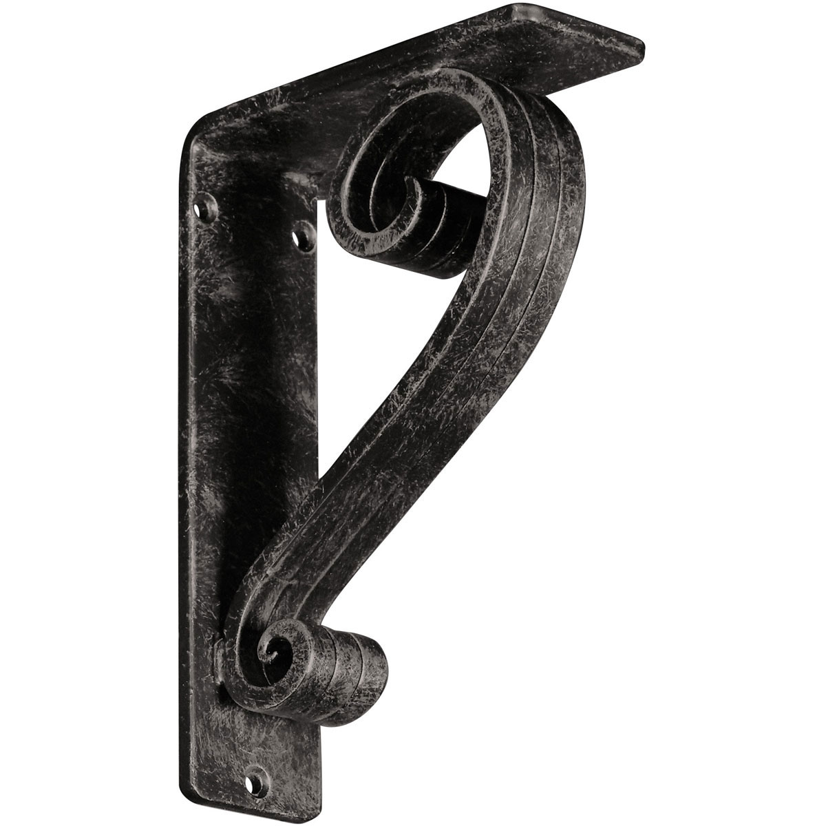 1 1/2"W X 10"D X 12"H Edwards Wrought Iron , (Single Center Brace), Antiqued Brass Furniture > Cabinets & Storage > Ironing Centers Ekena Millwork 2"W x 5 1/2"D x 8"H Antiqued Warm Silver
