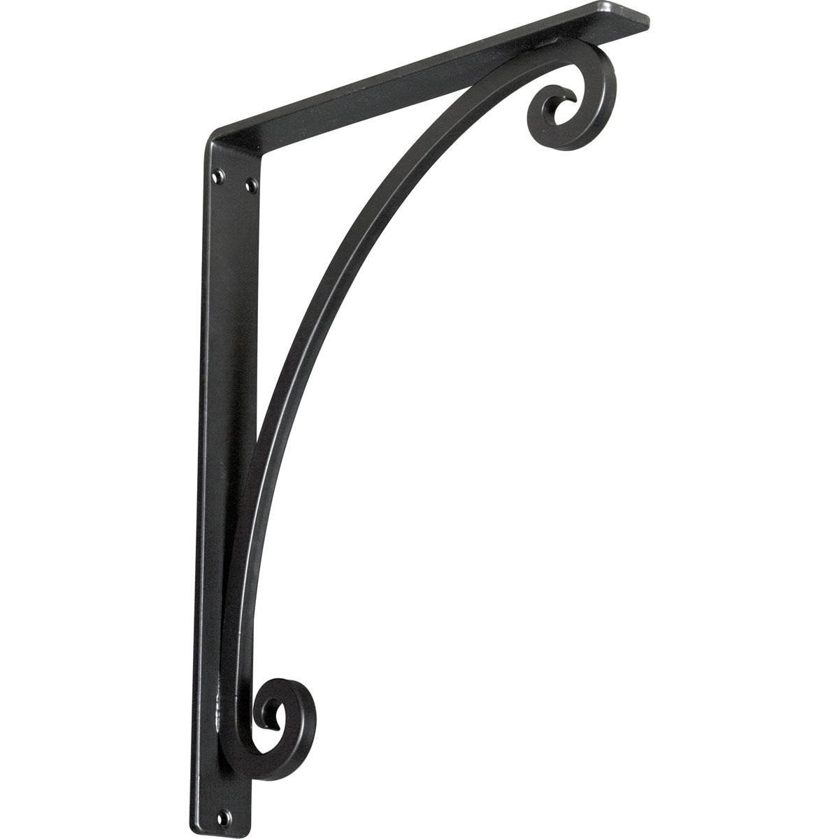 2"W X 5 1/2"D X 8"H Legacy Wrought Iron , (Triple Center Brace), Antiqued Pale Gold Furniture > Cabinets & Storage > Ironing Centers Ekena Millwork 1 1/2"W x 12"D x 15"H Powder Coated Black
