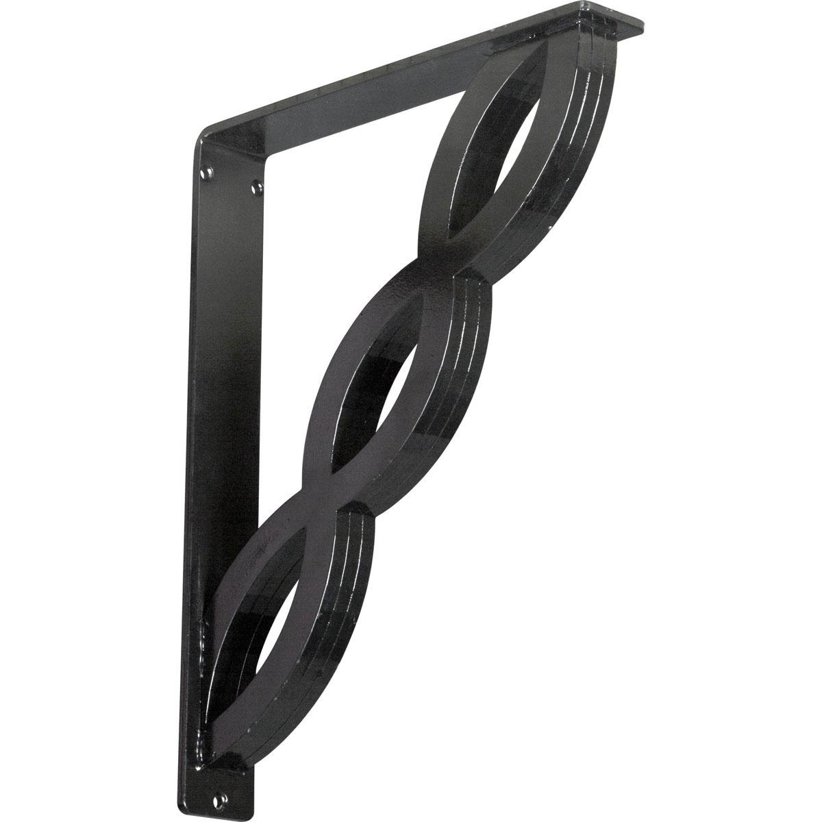 1 1/2"W X 10"D X 12"H Loera Wrought Iron , (Single Center Brace), Antiqued Brass Furniture > Cabinets & Storage > Ironing Centers Ekena Millwork 2" W x 12" D x 15" H Powder Coated Black