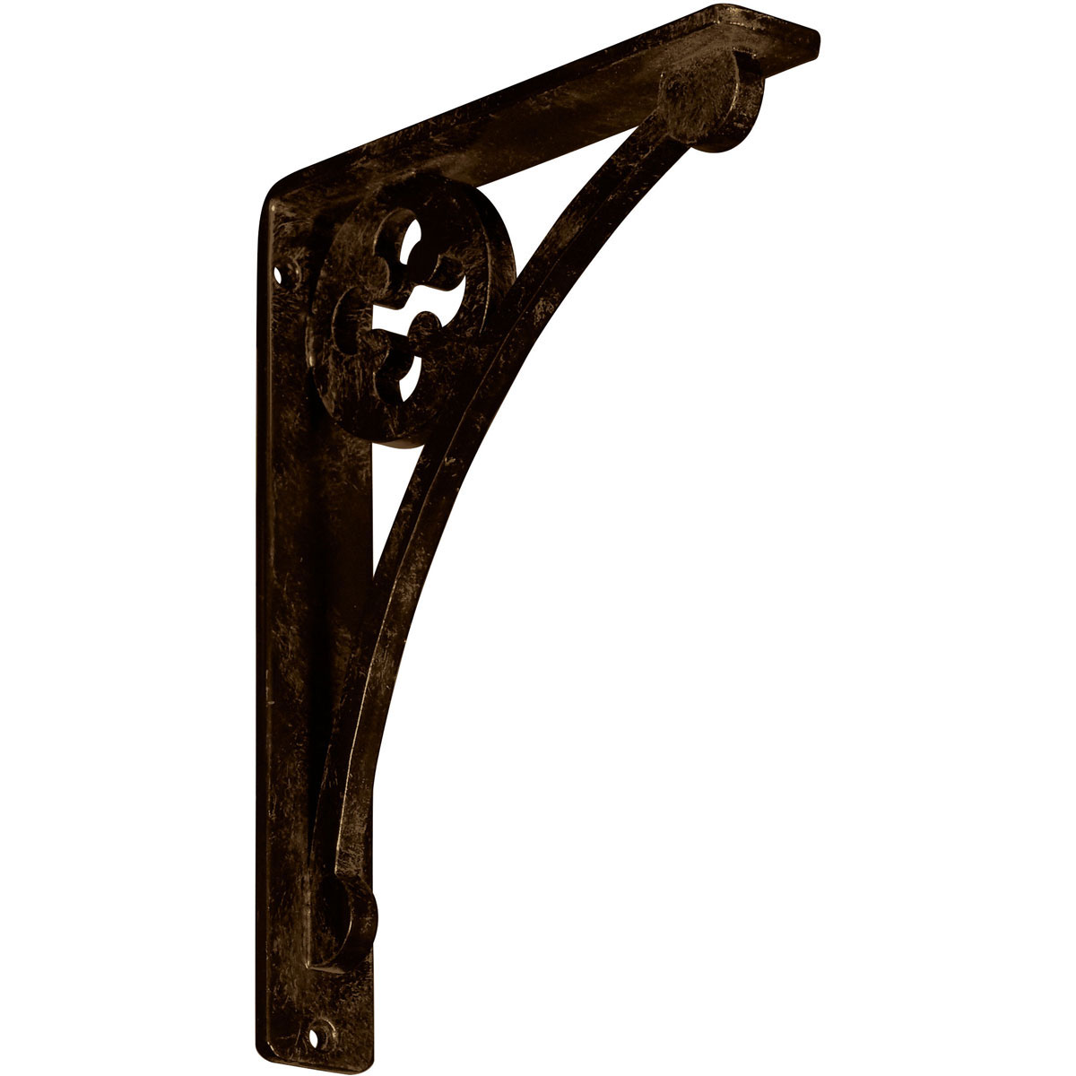 1 1/2"W X 12"D X 15"H Crawley Wrought Iron , (Single Center Brace), Antiqued Copper Furniture > Cabinets & Storage > Ironing Centers Ekena Millwork 1 1/2"W x 7 1/2"D x 10"H Antiqued Brass