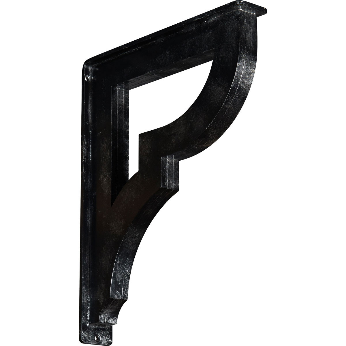 2"W X 12"D X 15"H Bradford Wrought Iron , (Triple Center Brace), Antiqued Bronze Furniture > Cabinets & Storage > Ironing Centers Ekena Millwork 2" W x 12" D x 15" H Silver