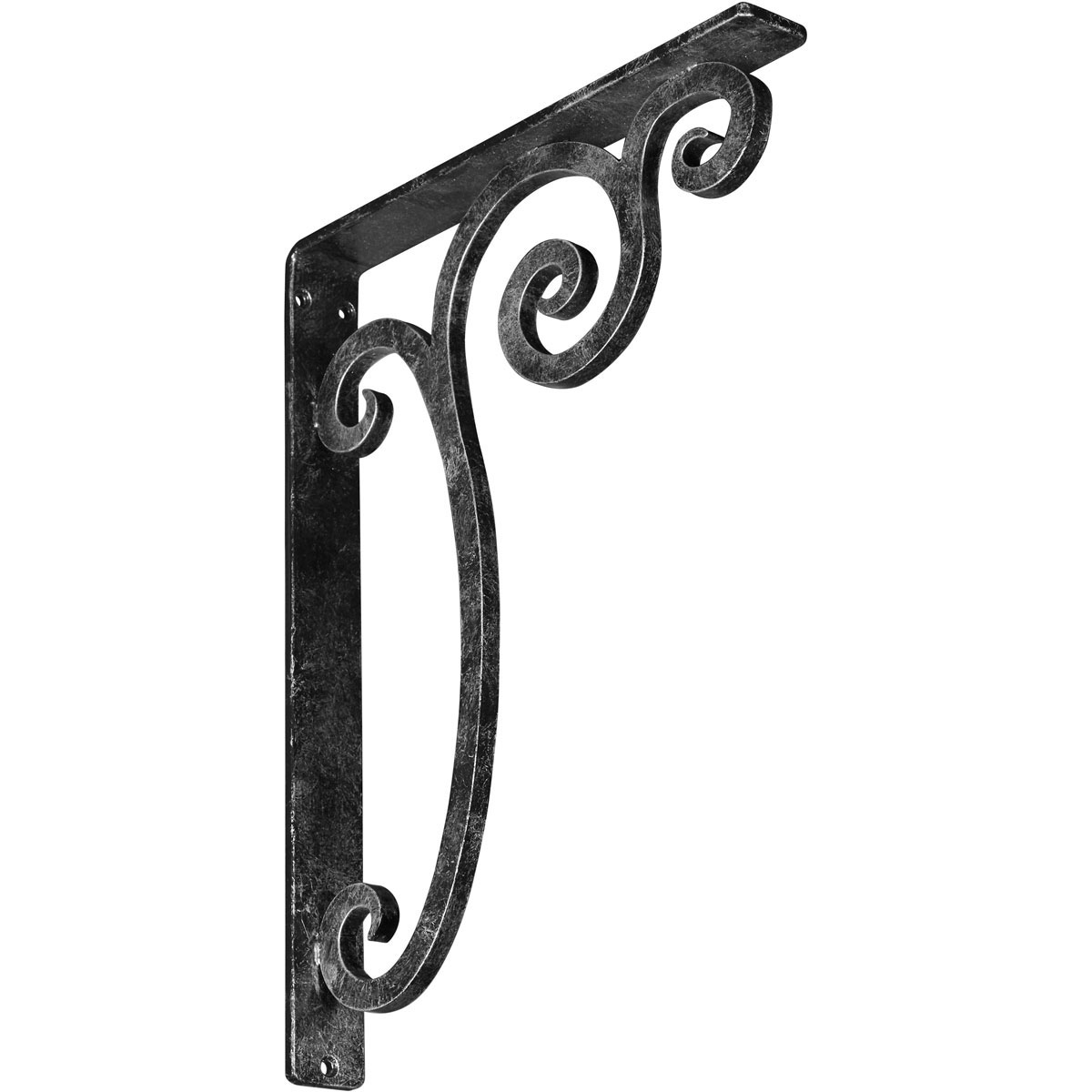 1 1/2"W X 7 1/2"D X 10"H Avery Wrought Iron , (Single Center Brace), Antiqued Pale Gold Furniture > Cabinets & Storage > Ironing Centers Ekena Millwork 1 1/2"W x 12"D x 15"H Antiqued Silver