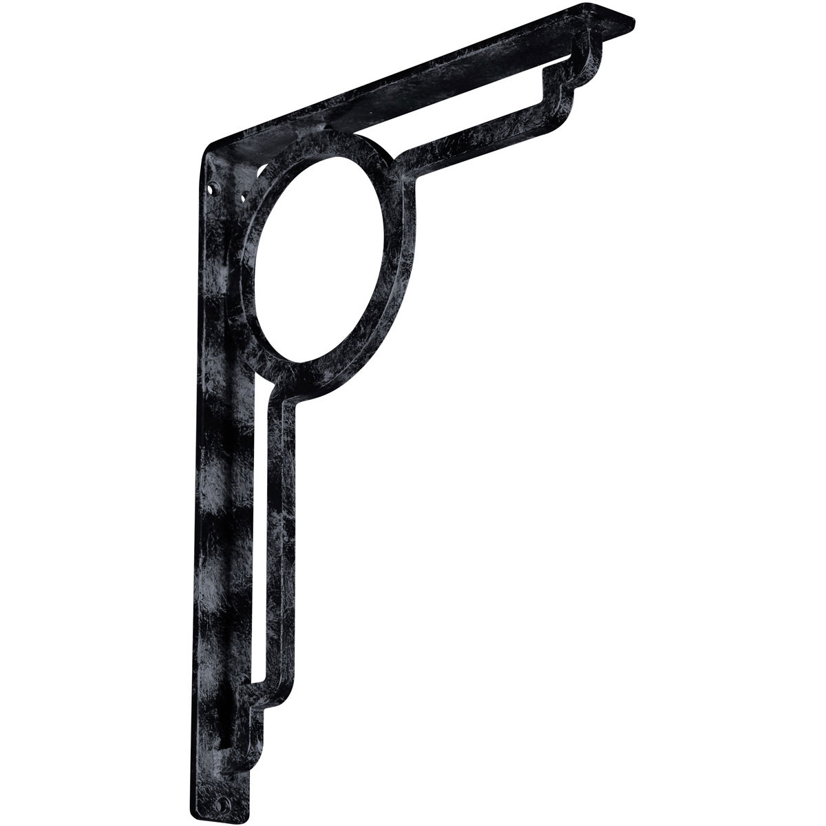 1 1/2"W X 7 1/2"D X 10"H Maria Wrought Iron , (Single Center Brace), Antiqued Brass Furniture > Cabinets & Storage > Ironing Centers Ekena Millwork 1 1/2"W x 12"D x 15"H Antiqued Pewter