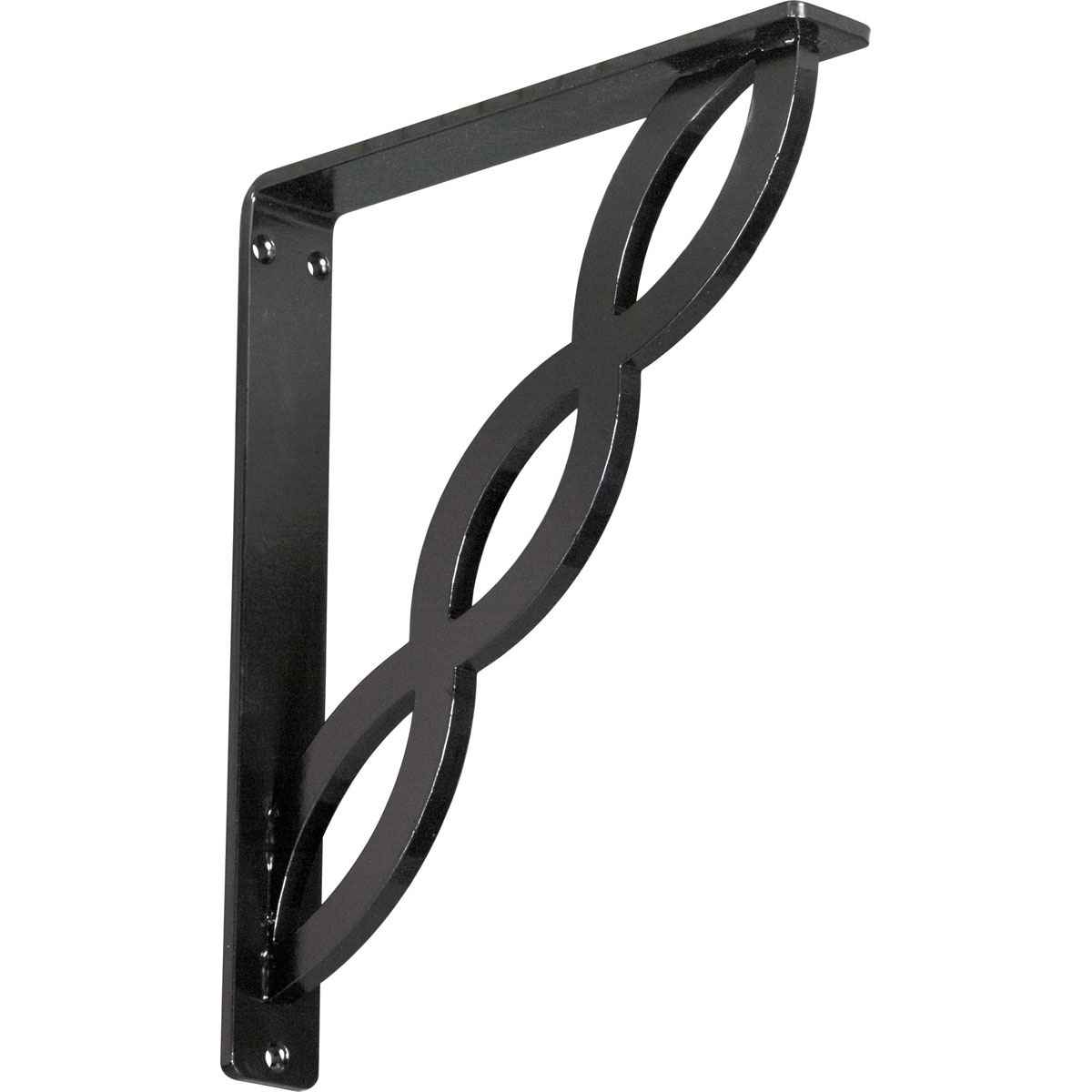 1 1/2"W X 10"D X 12"H Loera Wrought Iron , (Single Center Brace), Antiqued Brass Furniture > Cabinets & Storage > Ironing Centers Ekena Millwork 1 1/2"W x 10"D x 12"H Powder Coated Black