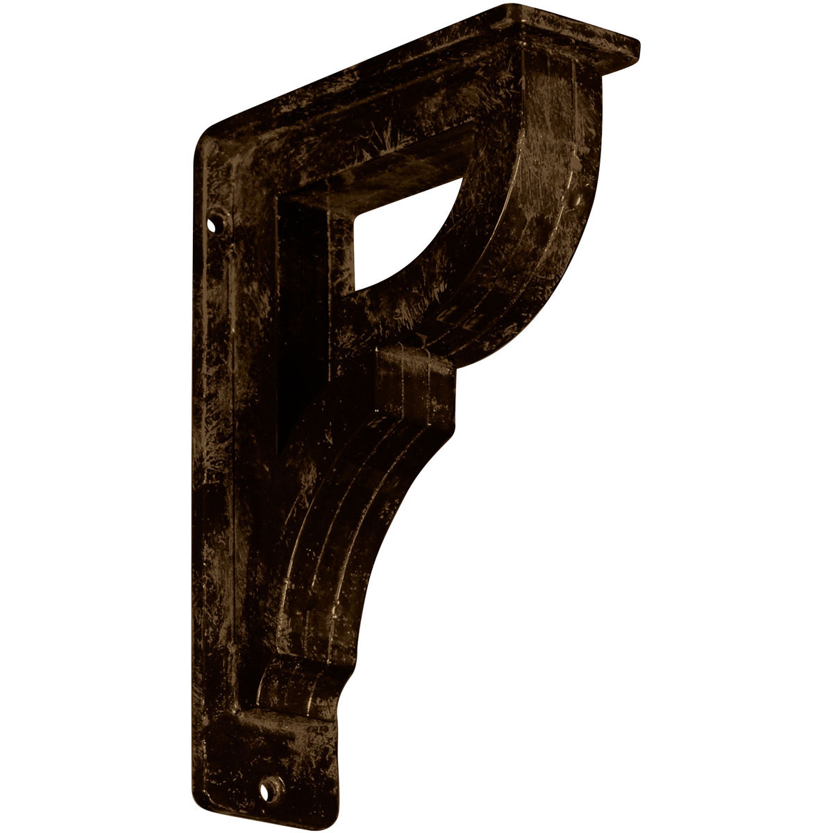 2"W X 12"D X 15"H Bradford Wrought Iron , (Triple Center Brace), Antiqued Bronze Furniture > Cabinets & Storage > Ironing Centers Ekena Millwork 2"W x 5 1/2"D x 8"H Antiqued Brass