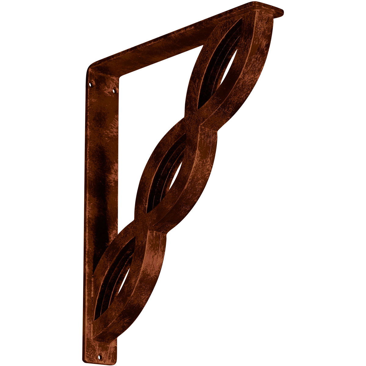 1 1/2"W X 10"D X 12"H Loera Wrought Iron , (Single Center Brace), Antiqued Brass Furniture > Cabinets & Storage > Ironing Centers Ekena Millwork 2" W x 12" D x 15" H Antiqued Copper