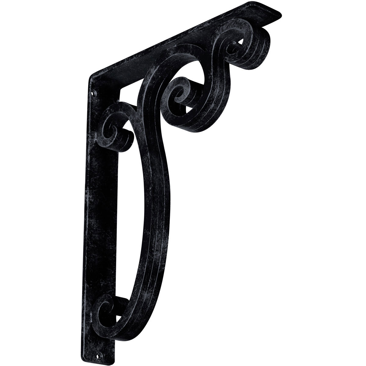 1 1/2"W X 7 1/2"D X 10"H Avery Wrought Iron , (Single Center Brace), Antiqued Bronze Furniture > Cabinets & Storage > Ironing Centers Ekena Millwork 2" W x 12" D x 15" H Antiqued Pewter