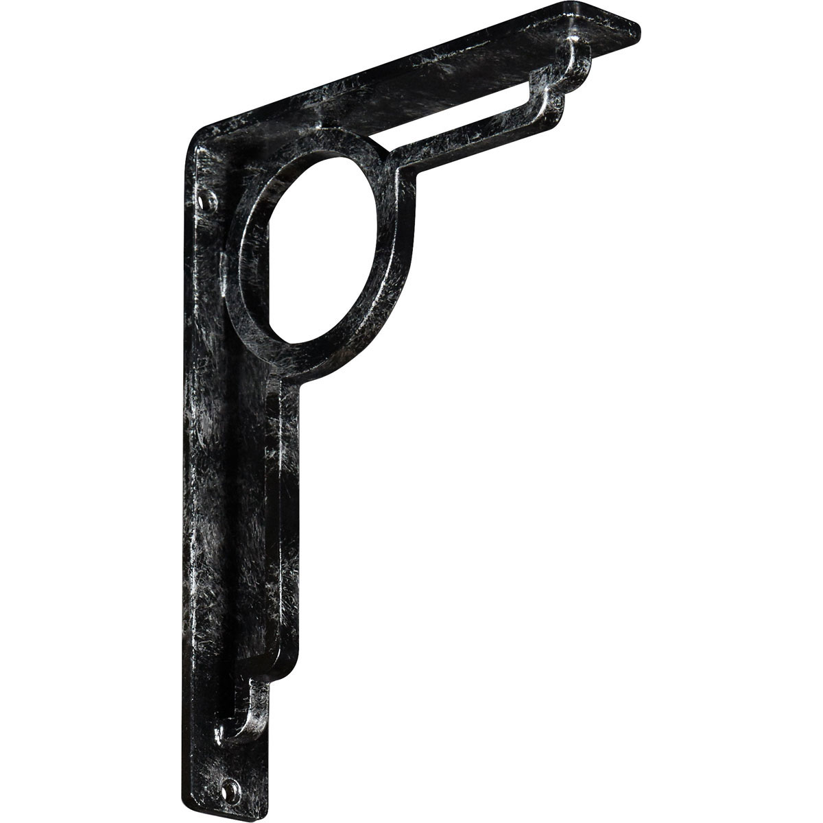 1 1/2"W X 7 1/2"D X 10"H Maria Wrought Iron , (Single Center Brace), Antiqued Brass Furniture > Cabinets & Storage > Ironing Centers Ekena Millwork 1 1/2"W x 7 1/2"D x 10"H Silver
