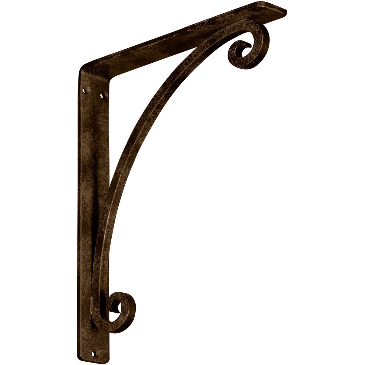 2"W X 12"D X 15"H Legacy Wrought Iron , (Triple Center Brace), Antiqued Brass Furniture > Cabinets & Storage > Ironing Centers Ekena Millwork 1 1/2"W x 10"D x 12"H Antiqued Brass