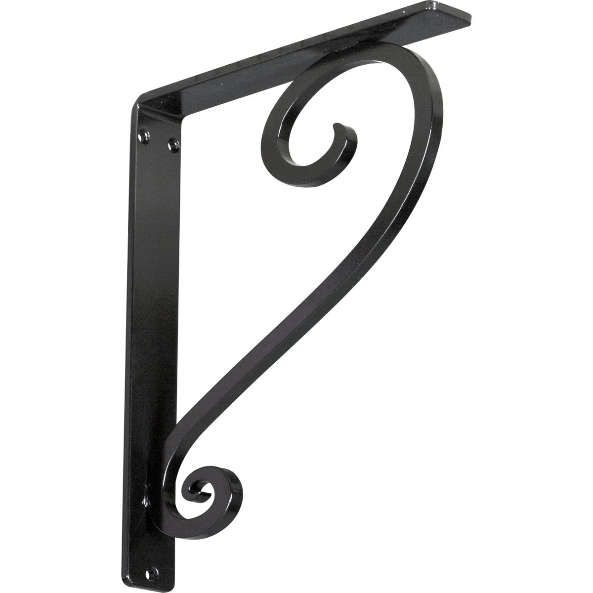 1 1/2"W X 10"D X 12"H Edwards Wrought Iron , (Single Center Brace), Antiqued Brass Furniture > Cabinets & Storage > Ironing Centers Ekena Millwork 1 1/2"W x 10"D x 12"H Powder Coated Black