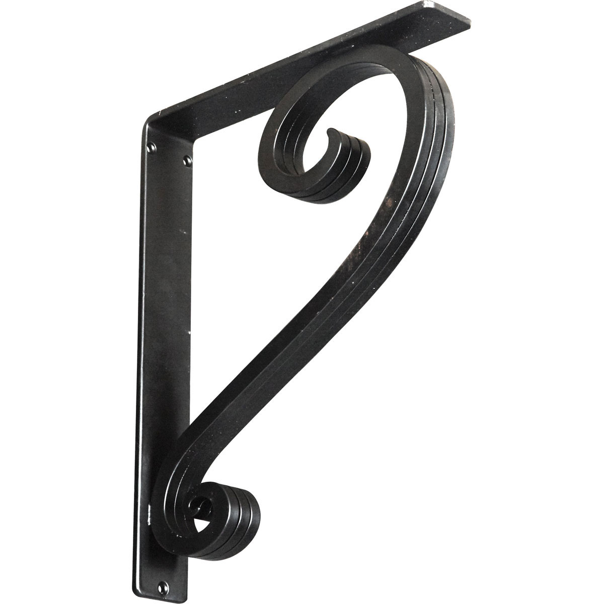 1 1/2"W X 10"D X 12"H Edwards Wrought Iron , (Single Center Brace), Antiqued Brass Furniture > Cabinets & Storage > Ironing Centers Ekena Millwork 2" W x 12" D x 15" H Powder Coated Black