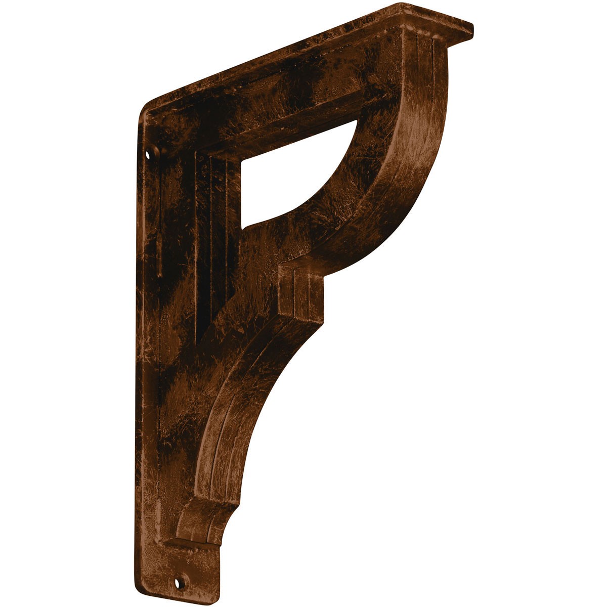 2"W X 12"D X 15"H Bradford Wrought Iron , (Triple Center Brace), Antiqued Bronze Furniture > Cabinets & Storage > Ironing Centers Ekena Millwork 2"W x 7 1/2"D x 10"H Antiqued Bronze