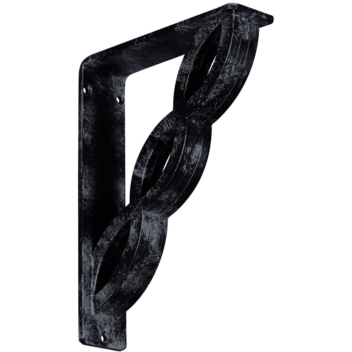 2"W X 5 1/2"D X 8"H Loera Wrought Iron , (Triple Center Brace), Antiqued Bronze Furniture > Cabinets & Storage > Ironing Centers Ekena Millwork 2"W x 7 1/2"D x 10"H Antiqued Pewter